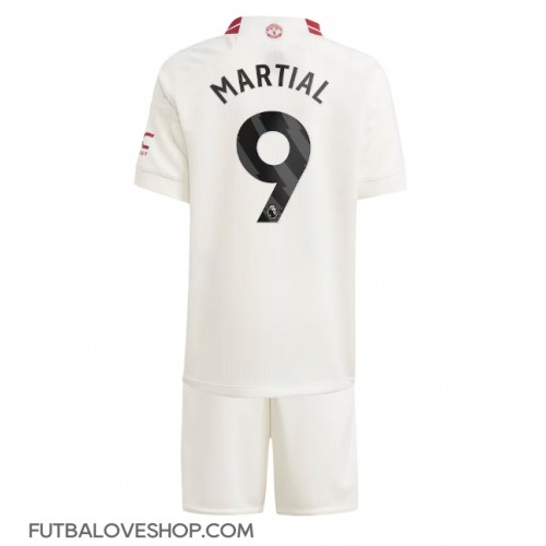 Dres Manchester United Anthony Martial #9 Tretina pre deti 2023-24 Krátky Rukáv (+ trenírky)